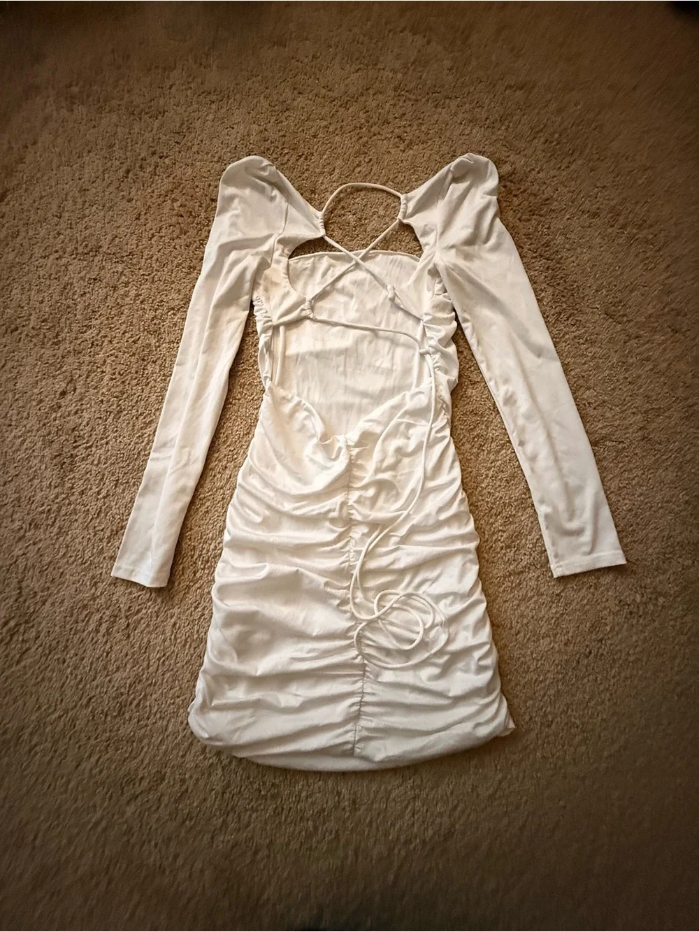 All white bonds con dress - Picture 2 of 3